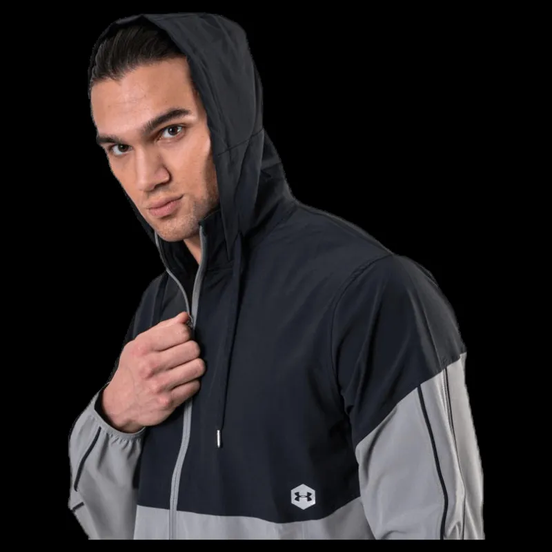 Online Under Armour Athlete Recovery Woven Warm Up Top Green Grön