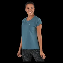 Only Play Aubree Ss Loose Training Tee Blue Blå Best
