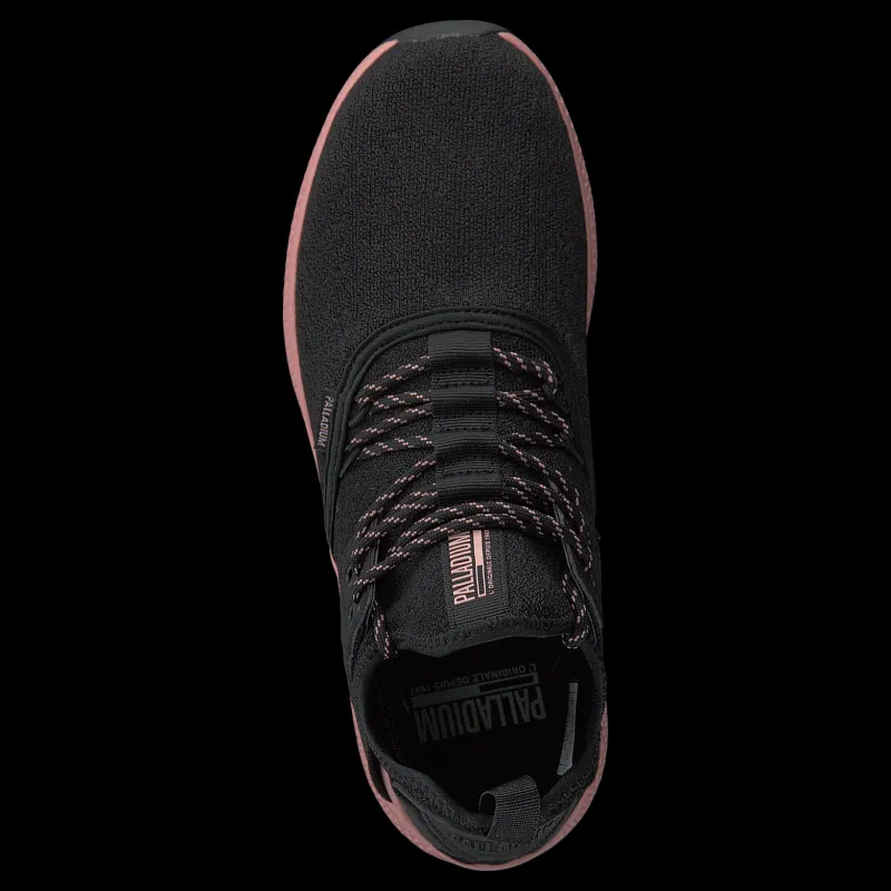 Palladium Ax_eon Lace Knit Black/Rose Tan Svart Hot