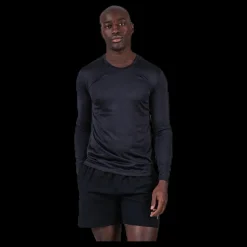 Björn Borg Axton LS Perf Tee Black Svart Hot