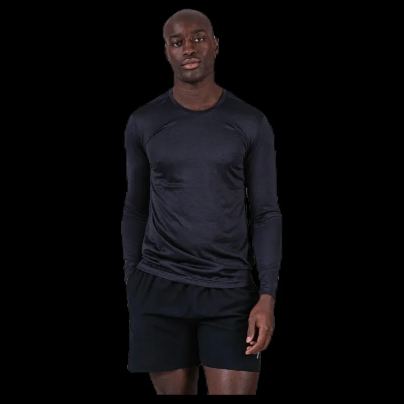 Björn Borg Axton LS Perf Tee Black Svart Hot