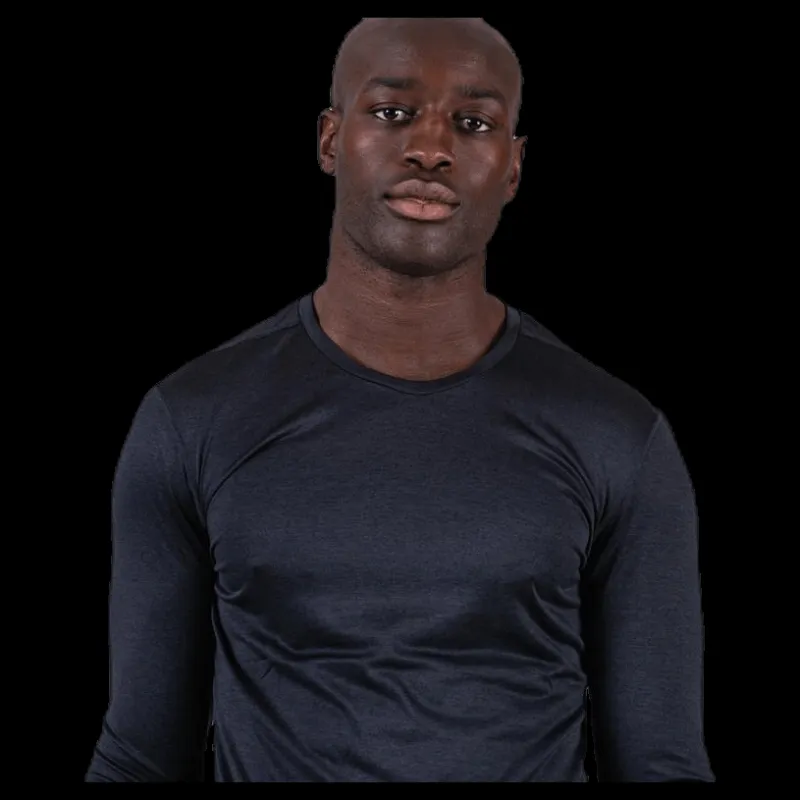 Björn Borg Axton LS Perf Tee Black Svart Hot