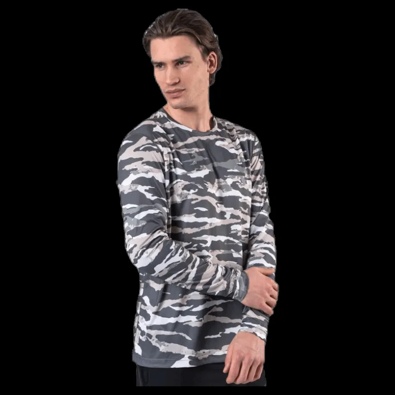 Björn Borg Axton LS Tee Green/Grey Grön och Grå Discount