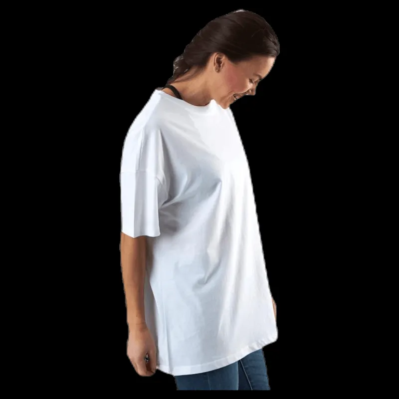 Hot Only Aya S/S Oversized Top White Vit