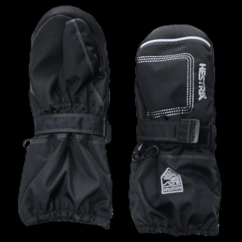Hestra Baby Zip Long - Mitten 0-5 Years Black Svart Hot