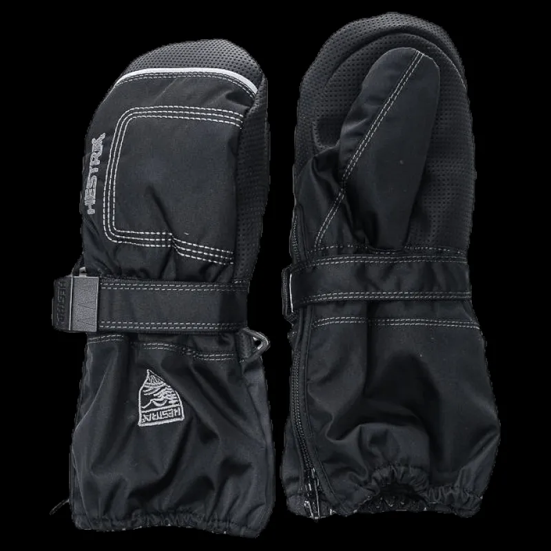 Hestra Baby Zip Long - Mitten 0-5 Years Black Svart Hot