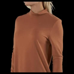 Pieces Bamala T-Neck Ls Dress Beige