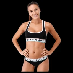 Frank Dandy Bamboo Bralette White/Black Vit och Svart Outlet