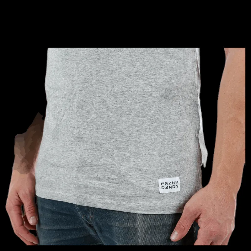 Outlet Frank Dandy Bamboo Straight Tee Grey Grå