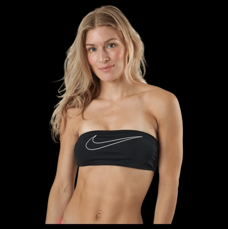 Nike Swim Bandeau Bikini Top Black Svart Clearance
