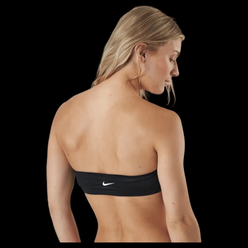 Nike Swim Bandeau Bikini Top Black Svart Clearance
