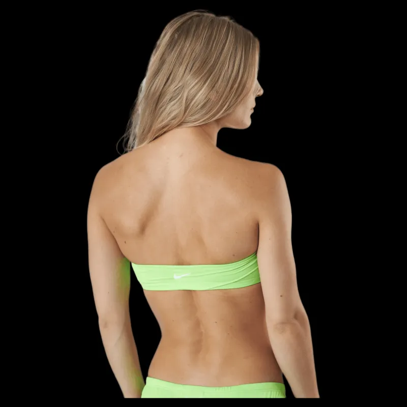 Discount Nike Swim Bandeau Bikini Top Green Grön