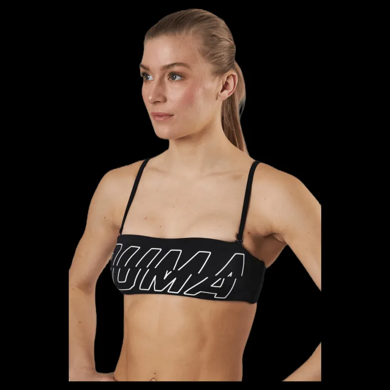 New Puma Bandeau Top Black Svart
