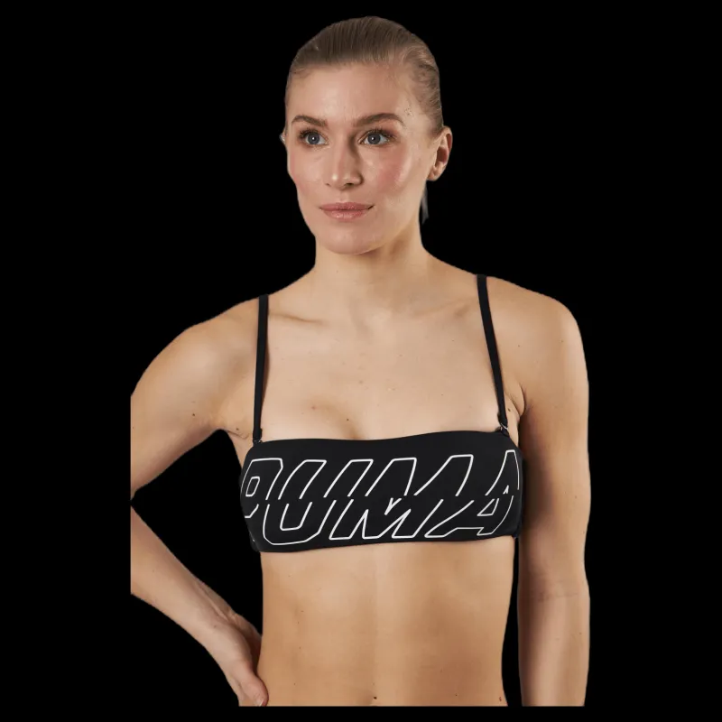 New Puma Bandeau Top Black Svart