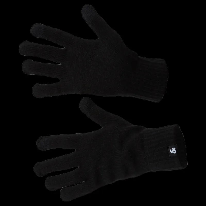 Jack & Jones Barry Knitted Gloves Black Svart Hot