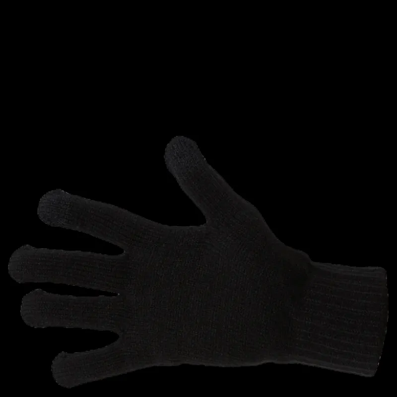 Jack & Jones Barry Knitted Gloves Black Svart Hot