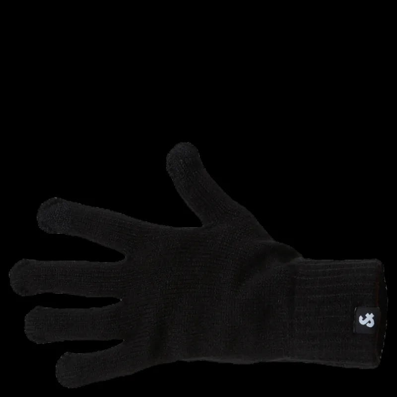 Jack & Jones Barry Knitted Gloves Black Svart Hot