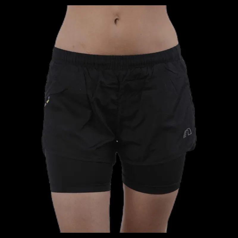 Newline Base 2 Layer Shorts Black Svart