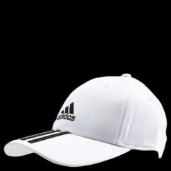 Clearance adidas Baseball 3 Stripes Cap Cotton Twill White / Black / Black Vit