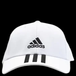 Clearance adidas Baseball 3 Stripes Cap Cotton Twill White / Black / Black Vit