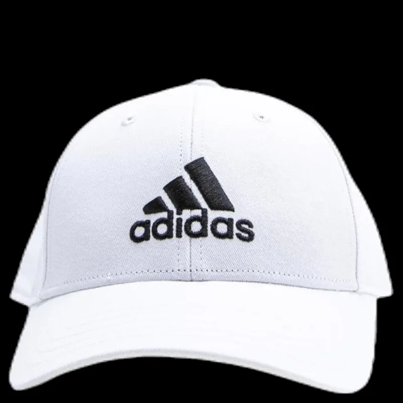 adidas Baseball Cap Cotton White Vit New