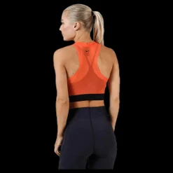 Nike Baselayer Crop Tank Orange Clearance