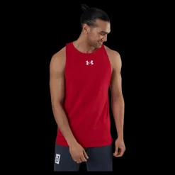 Sale Under Armour Baseline Cotton Tank Red Röd