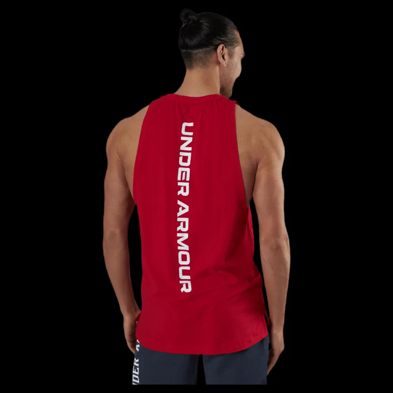 Sale Under Armour Baseline Cotton Tank Red Röd