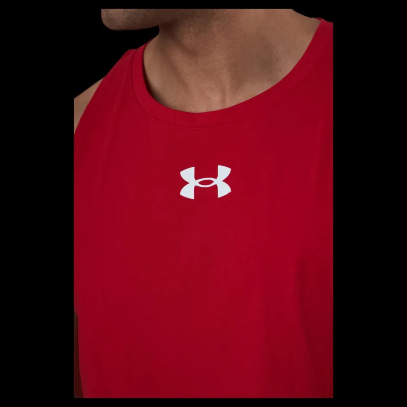 Sale Under Armour Baseline Cotton Tank Red Röd