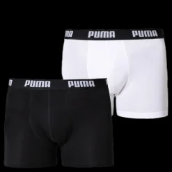 Outlet Puma Basic Boxer 2-Pack White/Black Vit och Svart