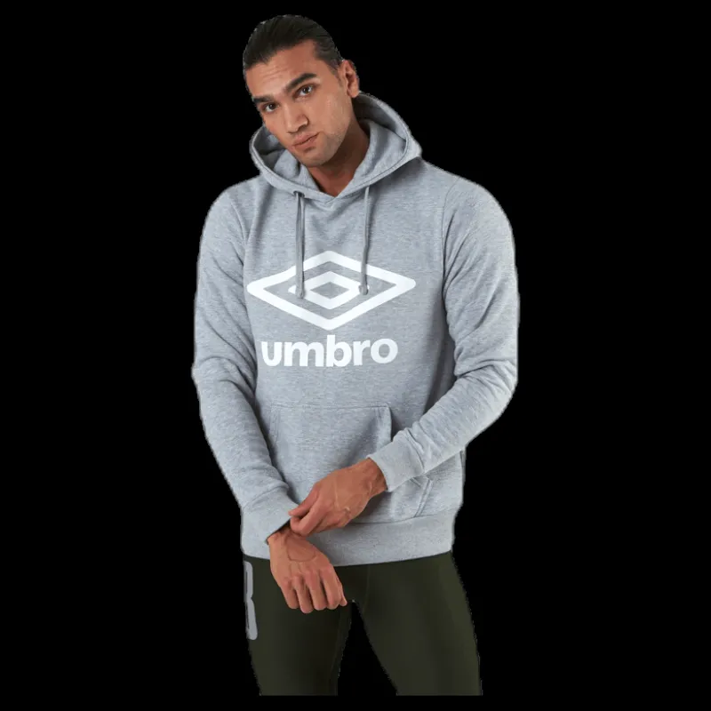 Clearance Umbro Basic Logo Hood Grey Grå