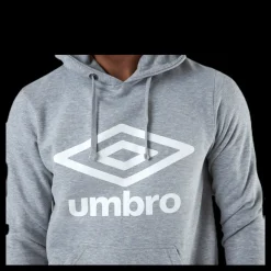Clearance Umbro Basic Logo Hood Grey Grå