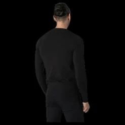 Sale Jack & Jones Basic O-Neck Tee L/S Black Svart