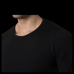 Sale Jack & Jones Basic O-Neck Tee L/S Black Svart