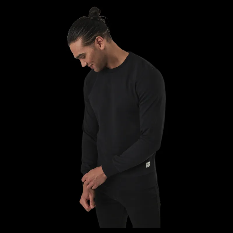 Jack & Jones Basic Sweat Crew Neck Black Svart Outlet