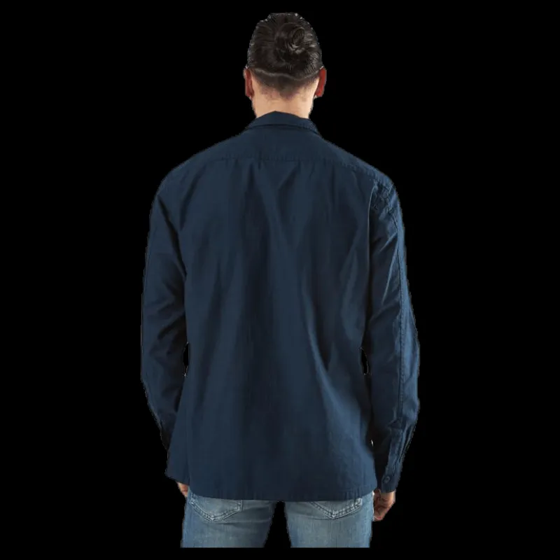 Clearance Jack & Jones Bastian Shirt Ls Blue Blå