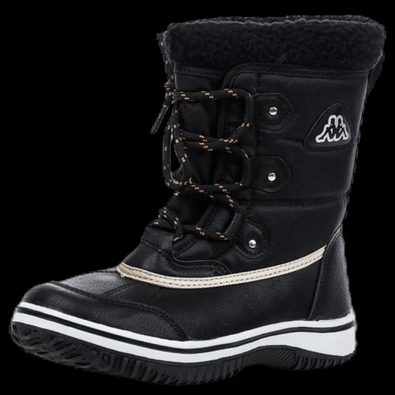 Kappa Bates Mid Cut Junior White/Black Vit och Svart Clearance