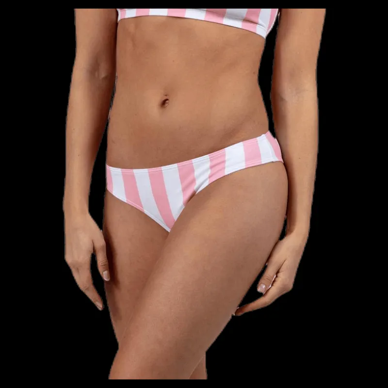 Pieces Bea Bikini Brief Pink/White Rosa och Vit