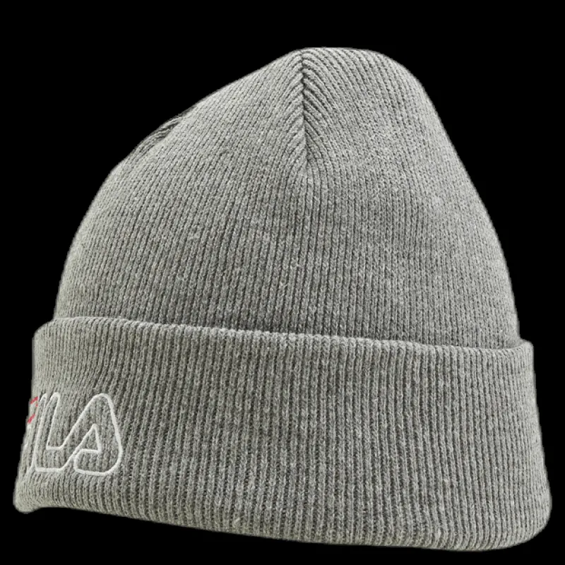 Fila Beanie Leniar Outline Logo Grey Grå Best