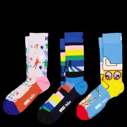 Happy Socks Beatles 3-pack Socks Gift Set Turquoise Turkos New