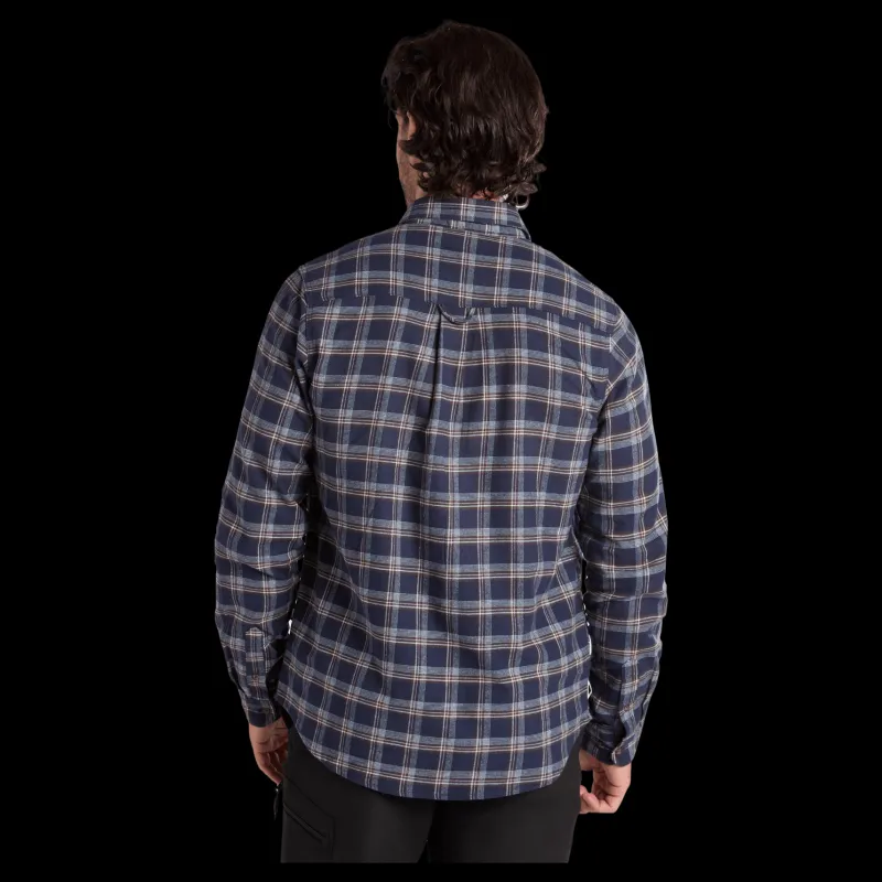 Tuxer Beaver Creek Shirt Navy Blue Check Flerfärgad