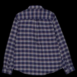 Tuxer Beaver Creek Shirt Navy Blue Check Flerfärgad
