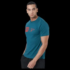 Wilson Bela Hype Tech Tee Blue Coral Blå Clearance
