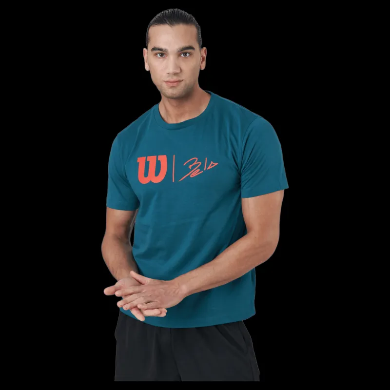 Wilson Bela Hype Tech Tee Blue Coral Blå Clearance