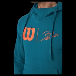 Wilson Bela Po Hoody-slimfit Blue Coral/fiesta Turkos Sale