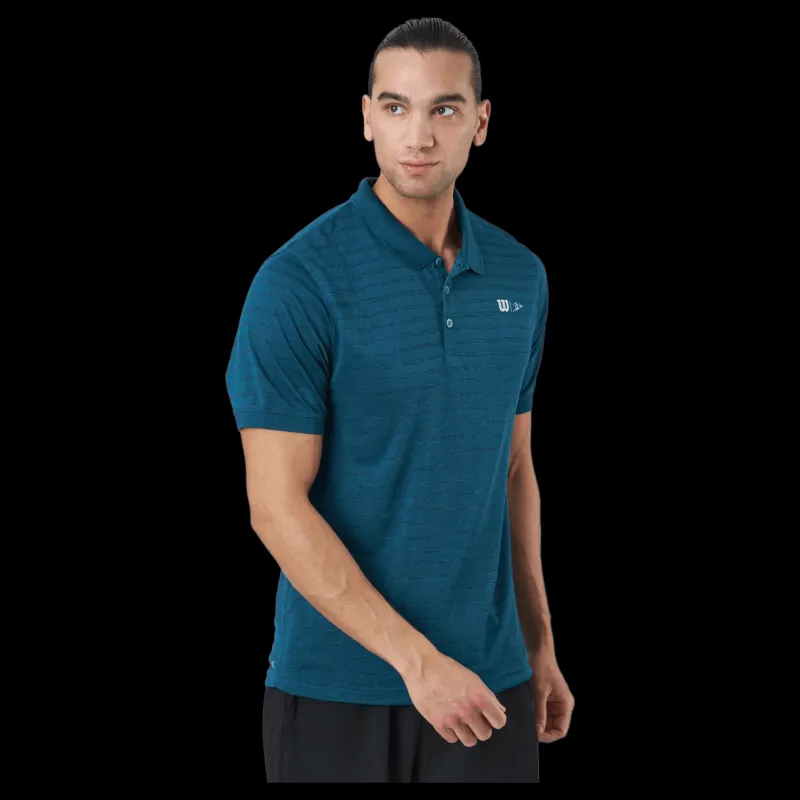 Wilson Bela Stripe Polo Ii Blue Coral Blå Online