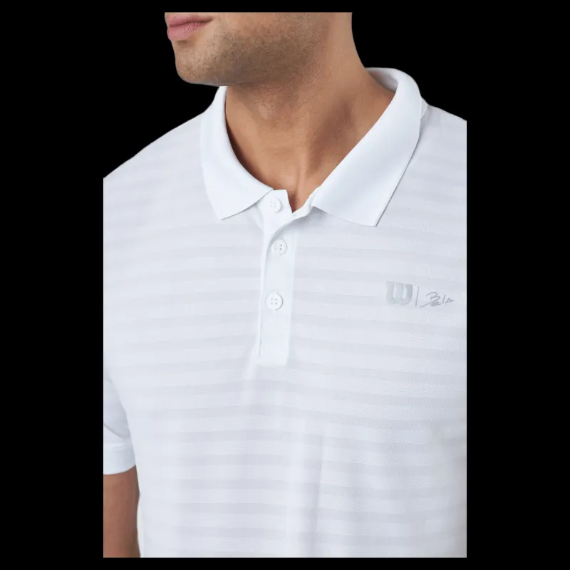 Wilson Bela Stripe Polo Ii White Vit Outlet