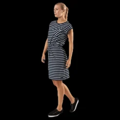 Marine Bellevue Dress Blue/White Blå och Vit New