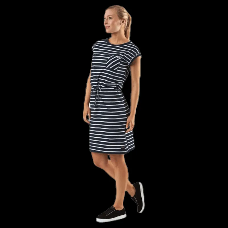 Marine Bellevue Dress Blue/White Blå och Vit New