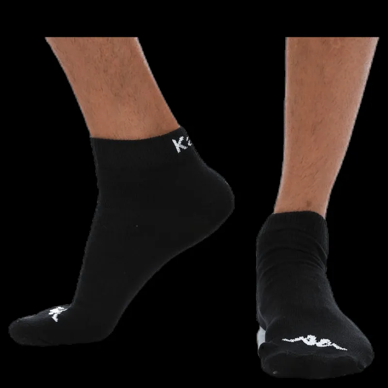 Outlet Kappa Ben 3-Pack Footies Black Svart
